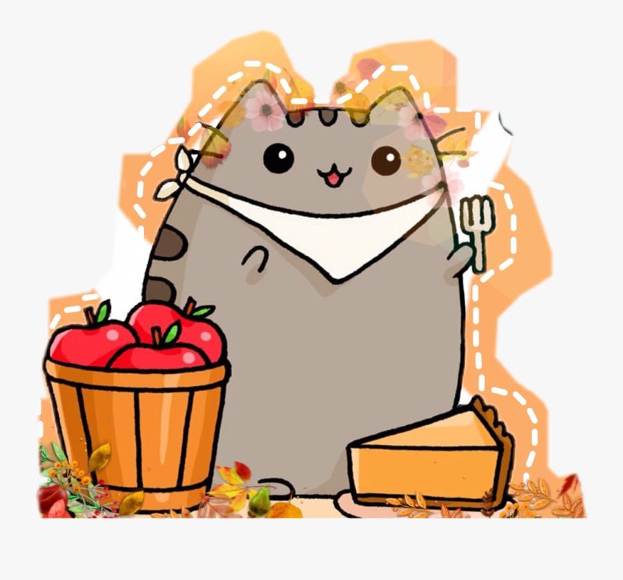 #happythanksgiving #cat #thanksgiving #nofilter - Imagenes De Monitos Kawaii, Transparent Clipart