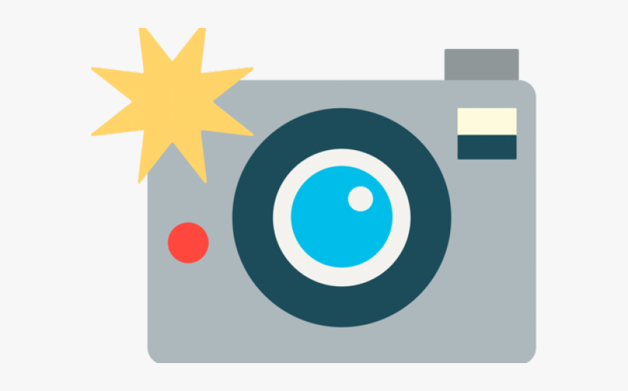 Photo Camera Clipart Camera Flash - Camera Emoji Png, Transparent Clipart