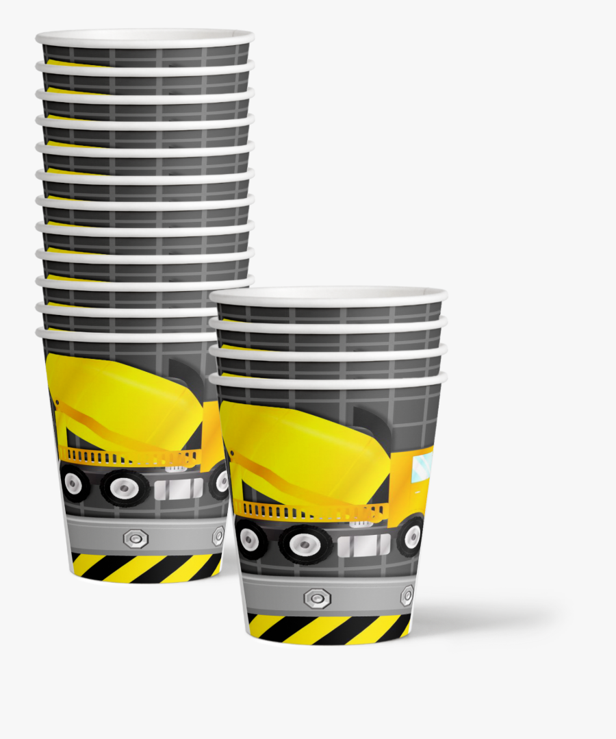 Construction Trucks Birthday Party Tableware Kit For - Birthday, Transparent Clipart