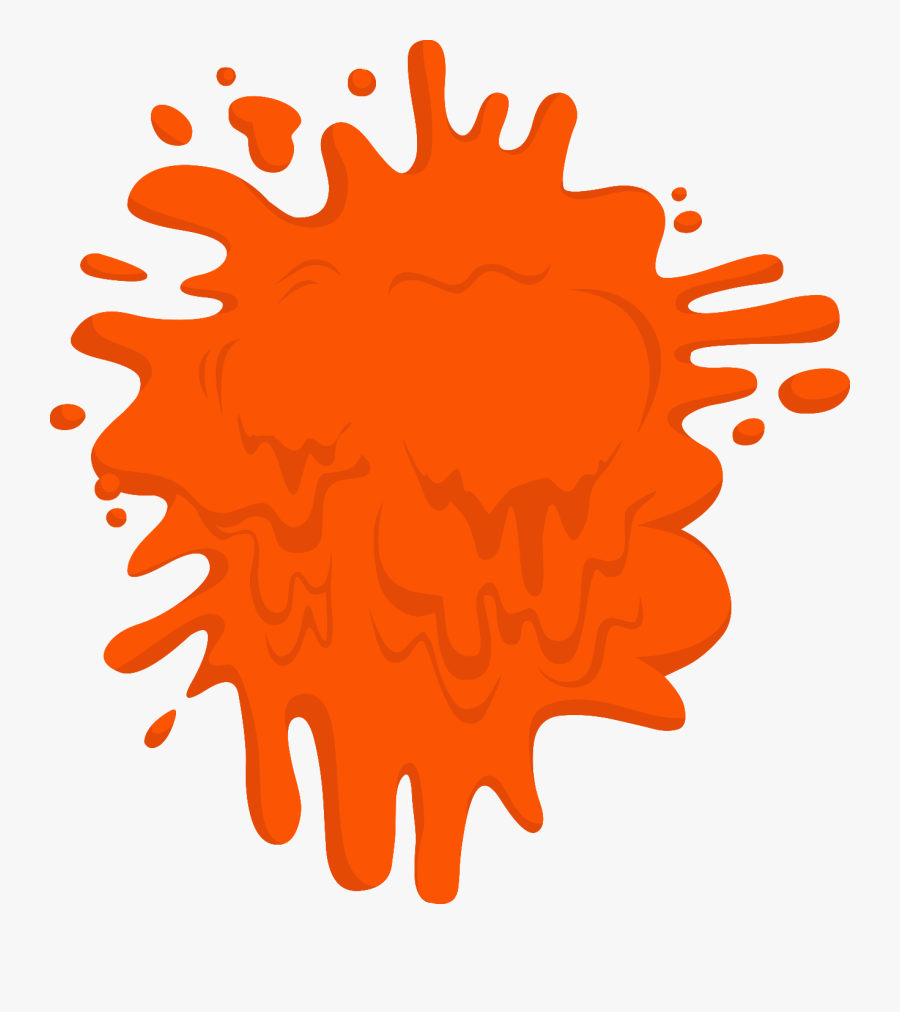 Orange Clip Art - Transparent Splat Nickelodeon Logo , Free Transparent ...