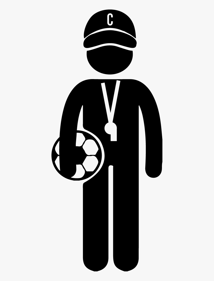 Professional Trainer - Soccer Coach Clip Art, Transparent Clipart