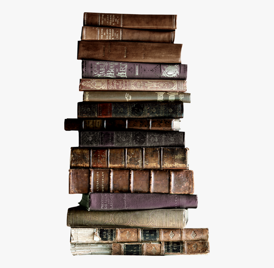 Used Book Reading Clip Art - Stack Of Old Books Png, Transparent Clipart