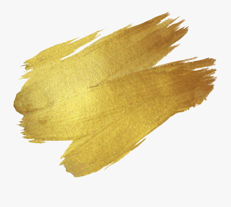 #paint #paintbrush #stroke #brush #ombre #header #textline - Golden Paint Png, Transparent Clipart