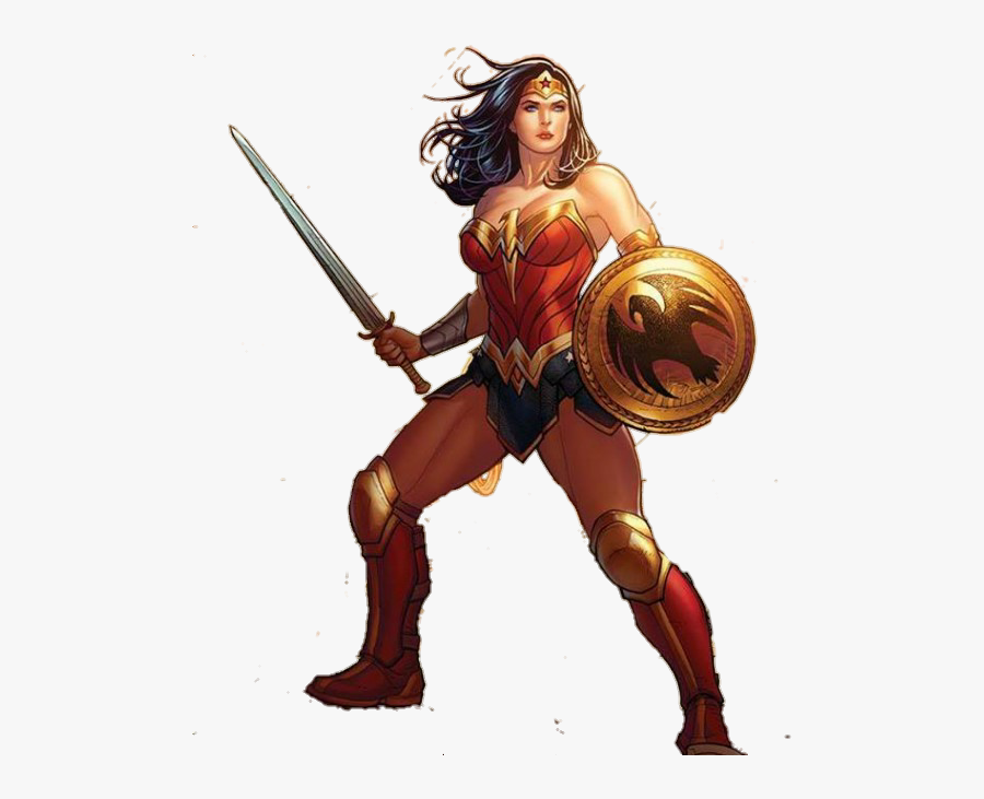 Woman Warrior Png Transparent - Comic Wonder Woman Transparent, Transparent Clipart