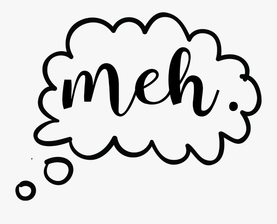 #wordbubble #meh #words #sticker #overlay #ftesticker - Meh Words, Transparent Clipart