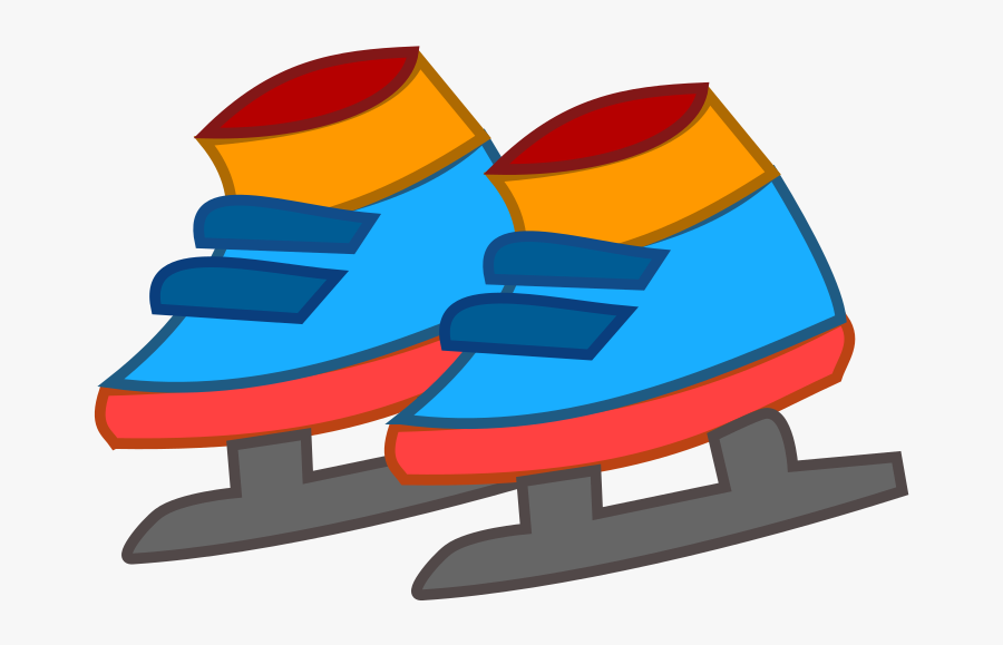 Ice Skates Cartoon Png, Transparent Clipart