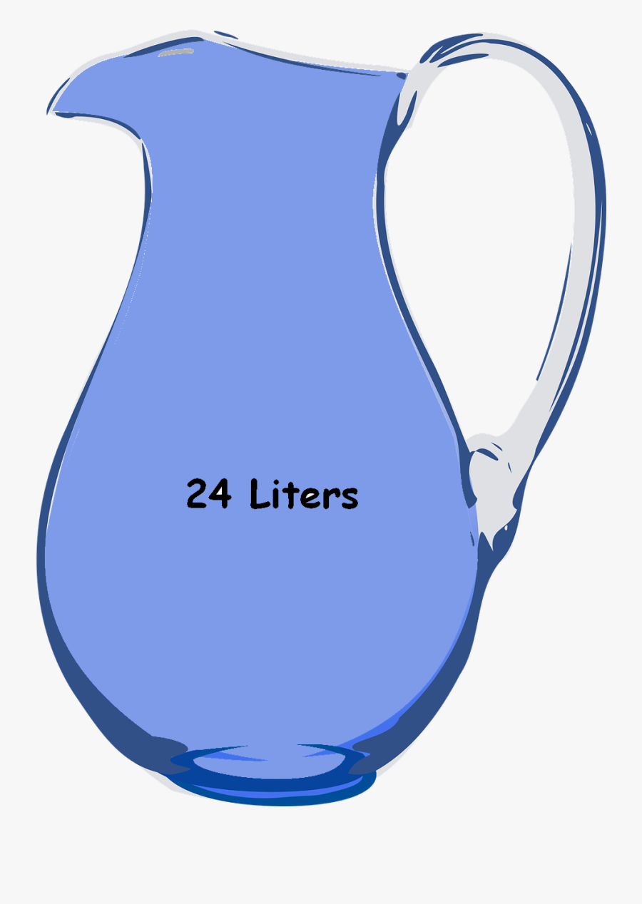 Challenge Of Fair Distribution Of Water - Jug Of Water Full Clipart, Transparent Clipart