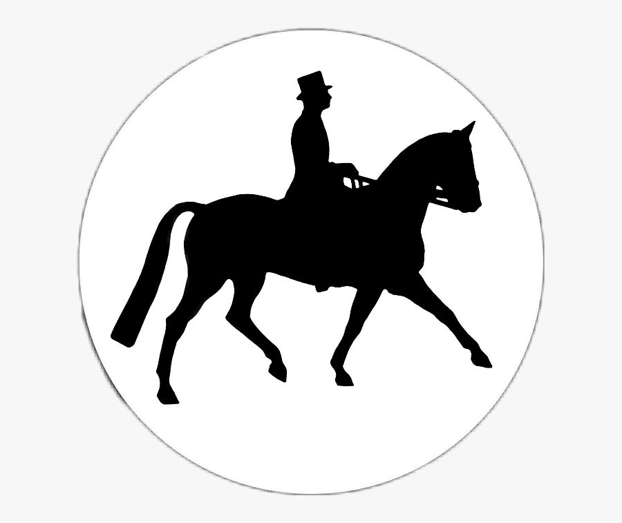 ##dressage #pony #eskadron #pikeur - Silhouette Of Arab Horse And Rider, Transparent Clipart