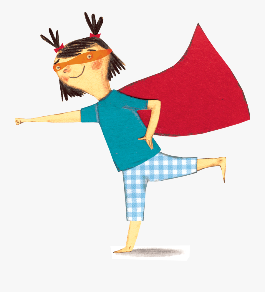 Kid Dressed As A Superhero - Illustration, Transparent Clipart