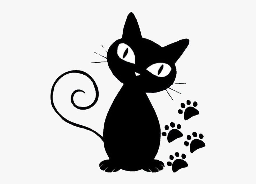 Persian Cat Norwegian Forest - Black Cat Cartoon Png, Transparent Clipart