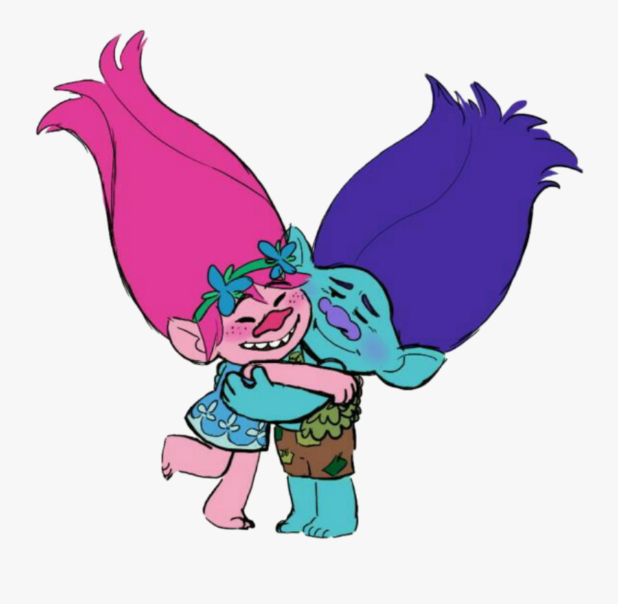 #branch #poppy #broppy #trolls #dreamworkstrolls #dreamworkstrollsbranch - Trolls Branch And Poppy, Transparent Clipart