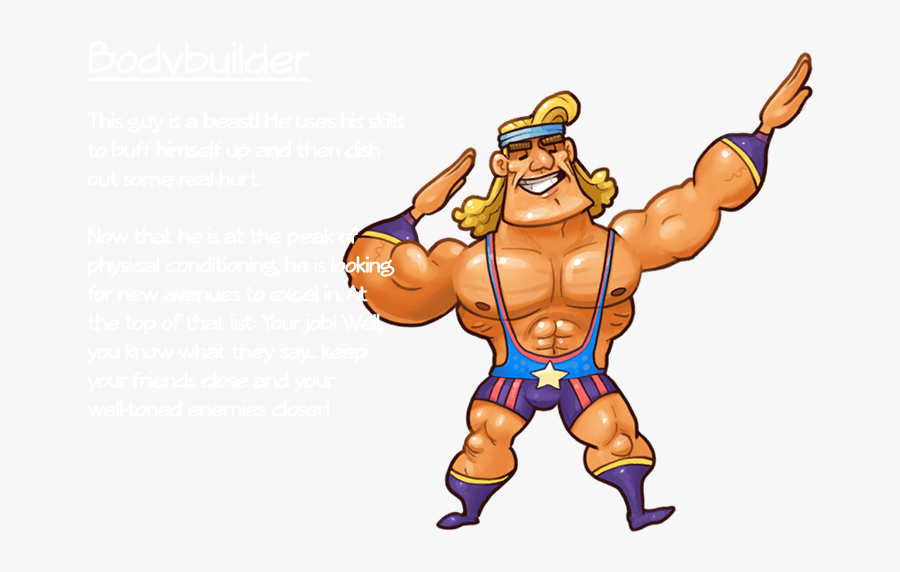 Transparent Bodybuilding Clipart - Citizens Of Earth Bodybuilder, Transparent Clipart