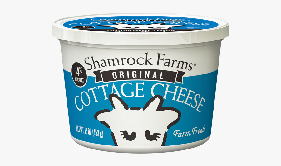 Shamrock Cottage Cheese - Shamrock Farms Cottage Cheese 8 Oz, Transparent Clipart