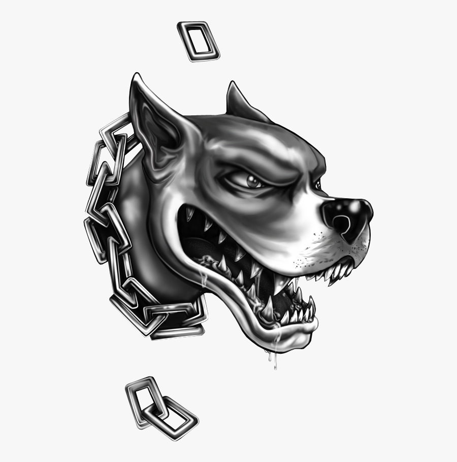 Pit Bull Bulldog Sleeve Tattoo Black And Gray - Pitbull Tattoo Designs, Transparent Clipart