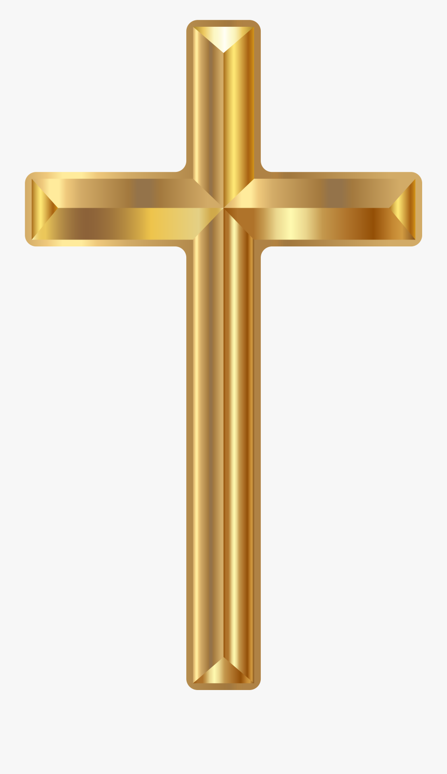 Gold Computer File Png - Transparent Background Gold Cross Png, Transparent Clipart