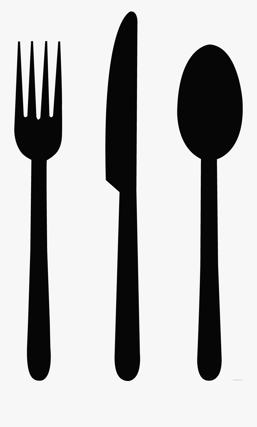 Fork Clipart Black - Fork Spoon And Knife Clipart, Transparent Clipart