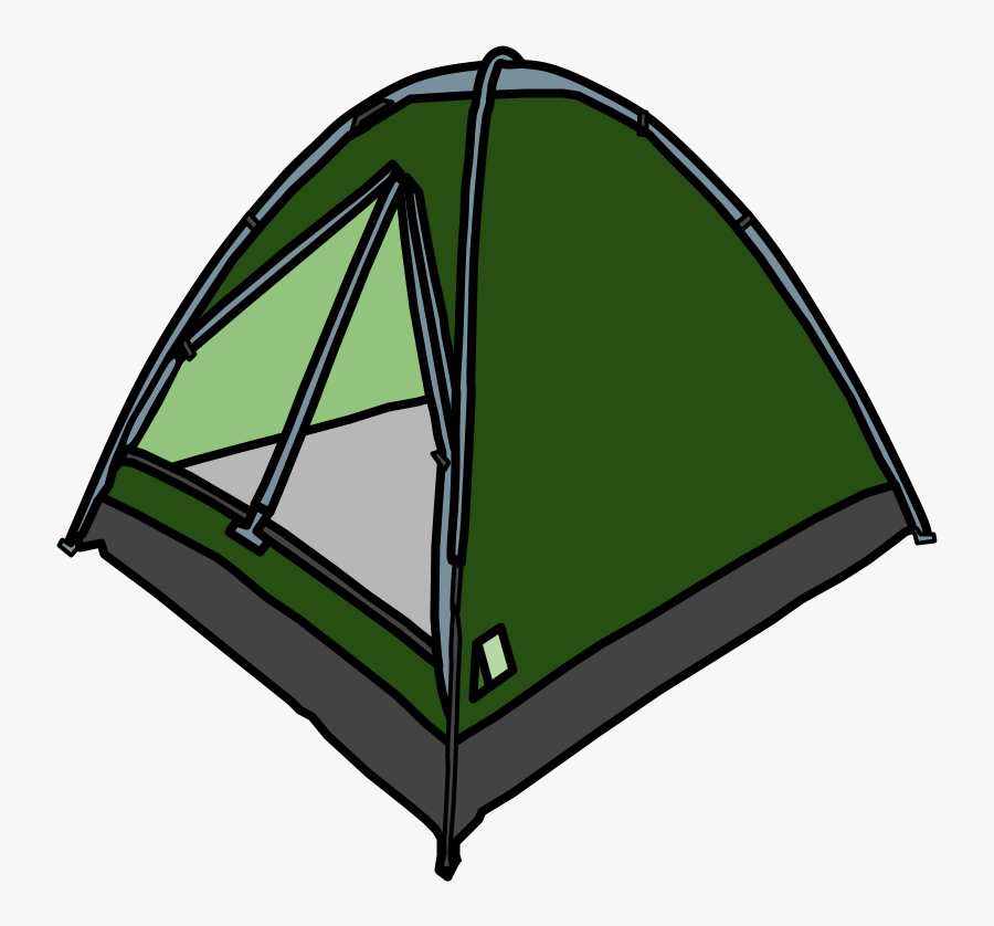 Camp, Tent, Poles, Green - Tent, Transparent Clipart