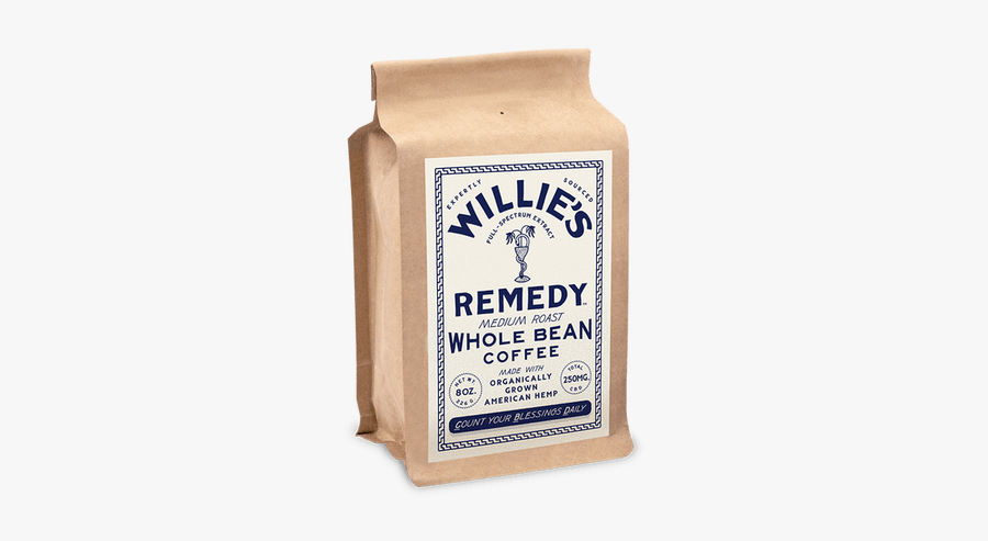 Willie’s Remedy Medium Blend 8oz Whole Bean Coffee, - Chocolate Milk, Transparent Clipart