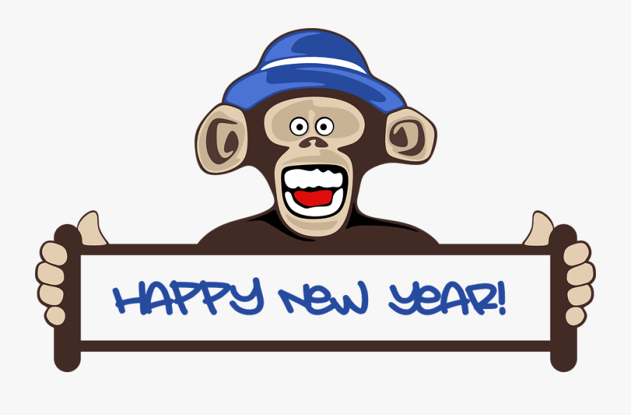 Monkey New Year 2019, Transparent Clipart
