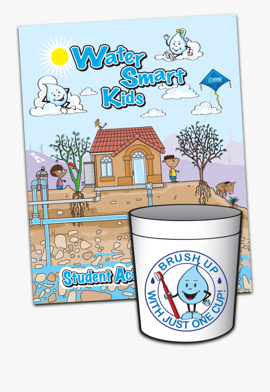 Each Student Receives A Water Smart Kids Activity Booklet - Cartoon, Transparent Clipart