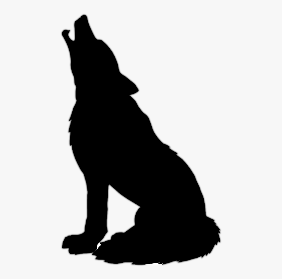 Howling Wolf Clipart Free - Howling Wolf Silhouette, Transparent Clipart