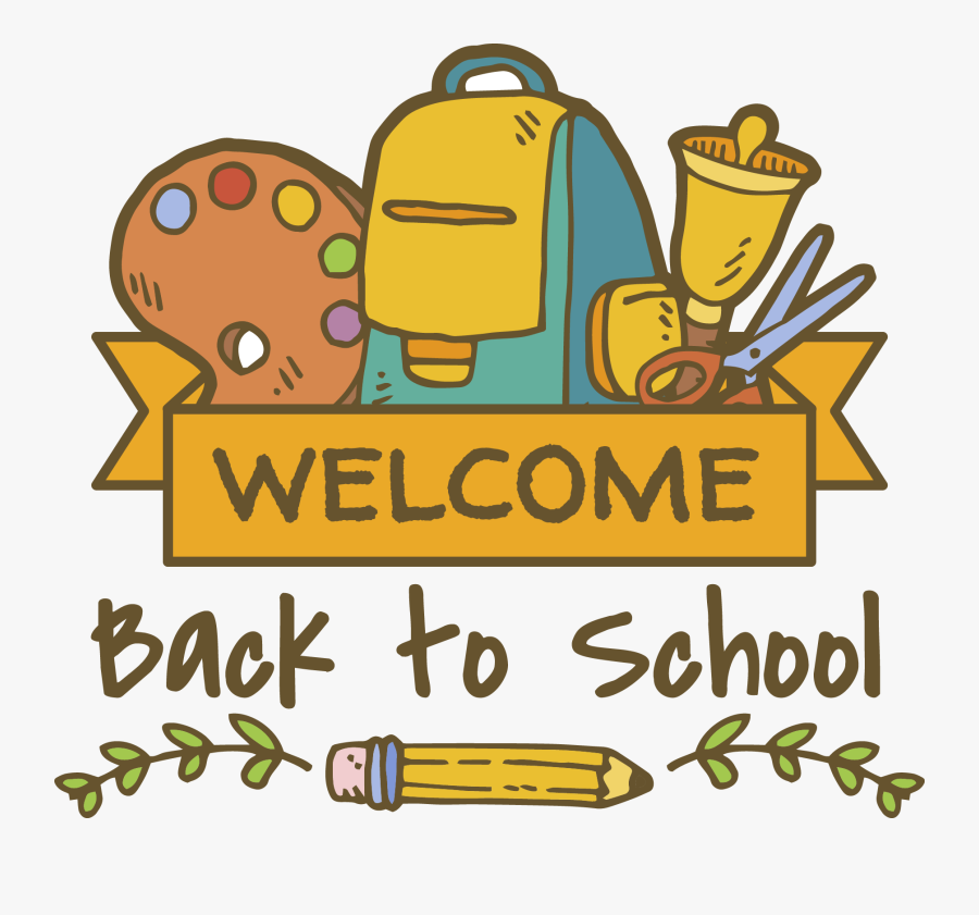 Transparent Welcome Back Clip Art Free - Back To School Icon Png, Transparent Clipart
