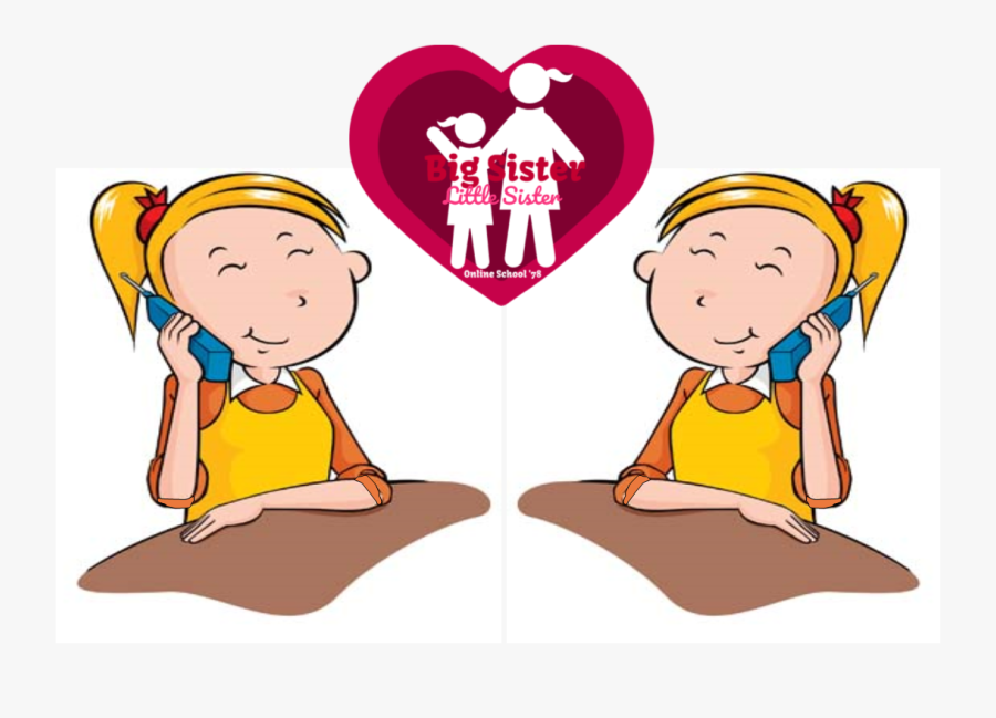 Girl With Telephone Clipart , Free Transparent Clipart - ClipartKey