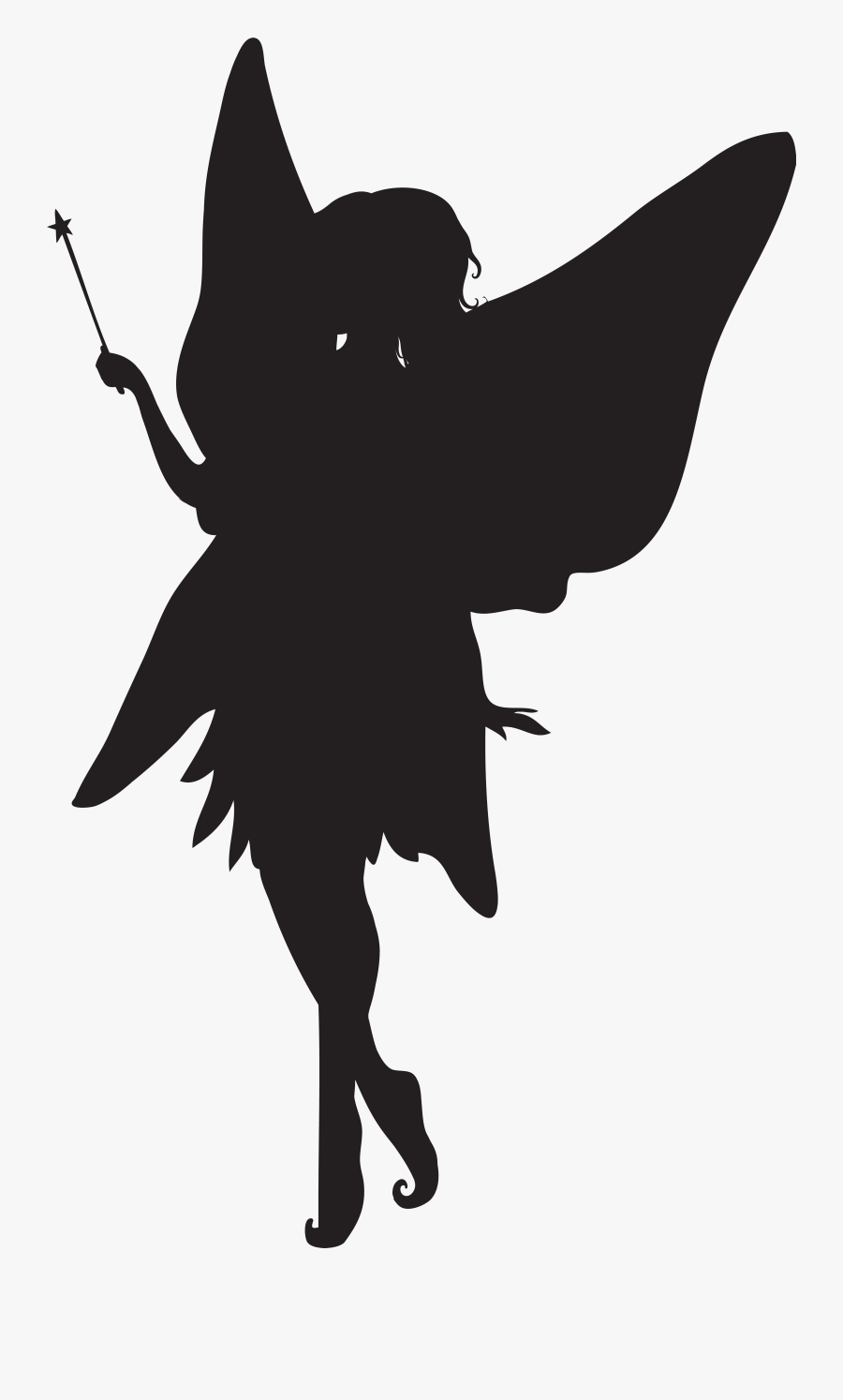 Fairy Silhouette Clip Art Is Available For Free Download - Forest Fairy Clip Art, Transparent Clipart
