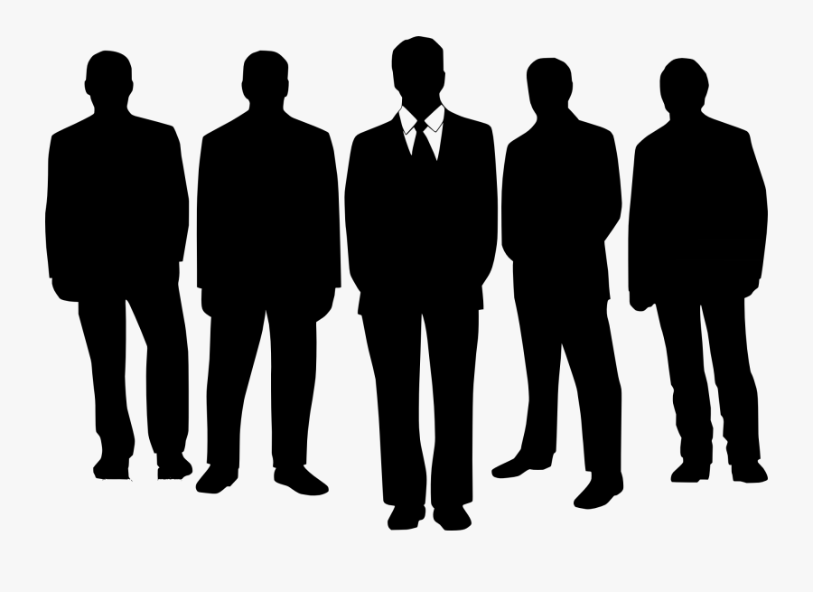 Silhouette People Standing - Managers Clip Art, Transparent Clipart