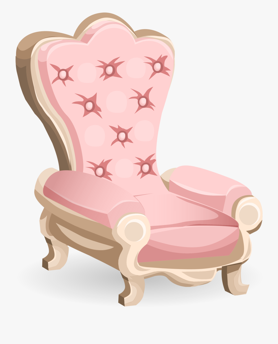 Pink Chair Clipart, Transparent Clipart