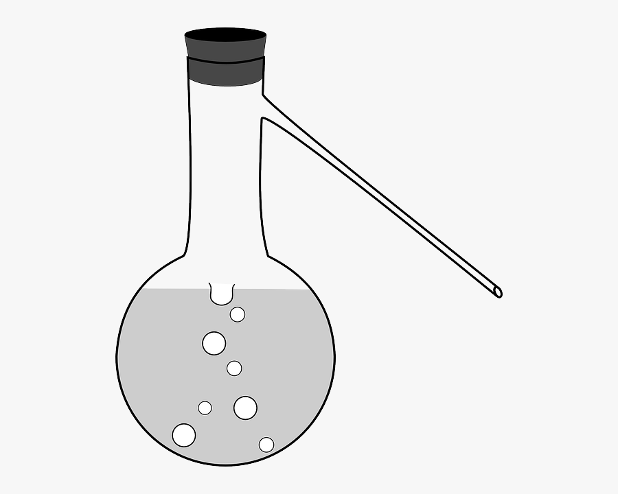 Transparent Science Apparatus Clipart - Laboratory Apparatus Distilling Flask, Transparent Clipart