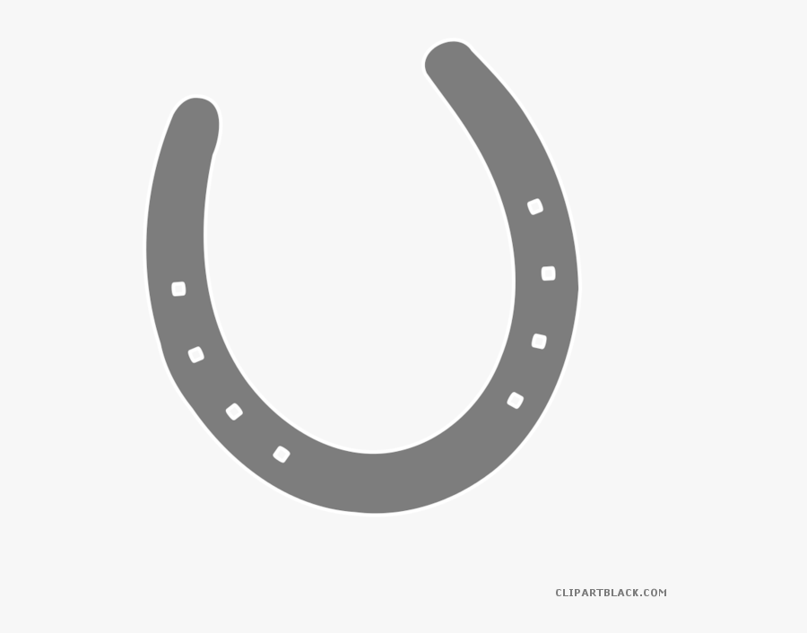 Horseshoe Clipart Black And White - Horseshoe Transparent Background Png, Transparent Clipart