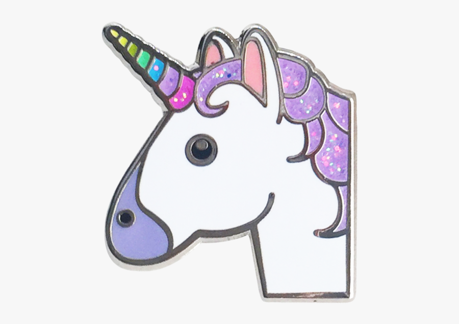 Glitter Unicorn Emoji, Transparent Clipart