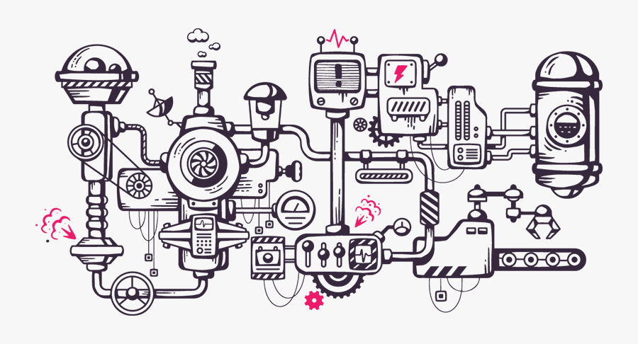 Complicated Mechanism Clipart , Png Download - Industrial Illustration, Transparent Clipart