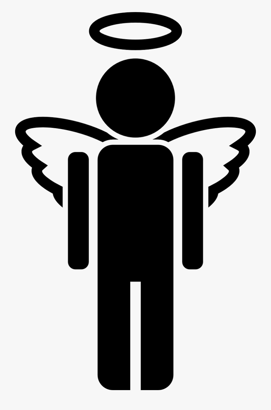 Angel Black White Free Photo - Angel Clip Art, Transparent Clipart