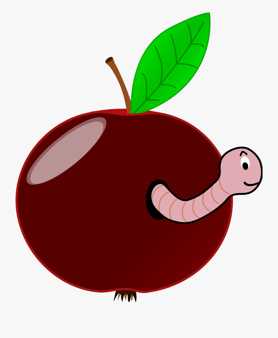 Apples With Worms Clipart, Transparent Clipart