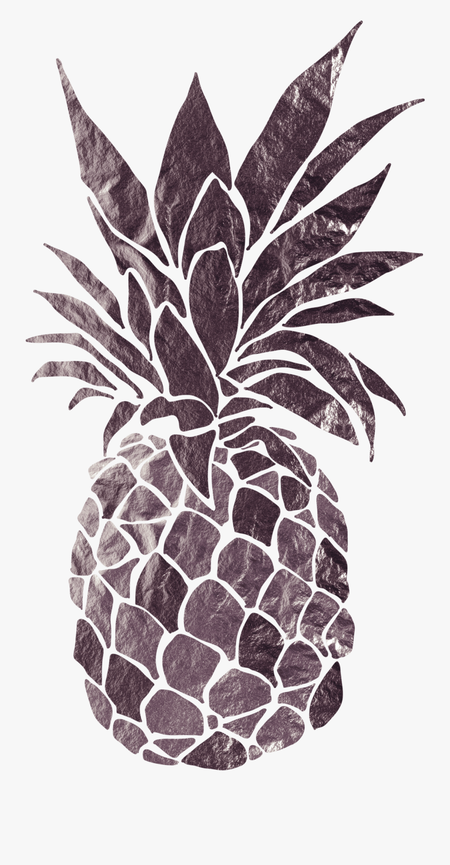 Pineapple Fake Tattoo, Pineapple Temporary Tattoo - Pineapple Printmaking, Transparent Clipart