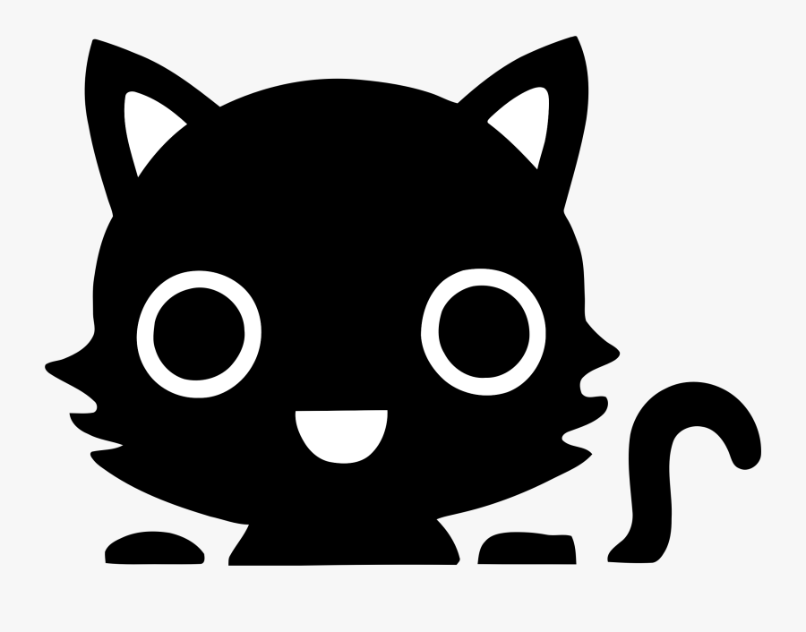 Cartoon Cat Saying Hello, Transparent Clipart
