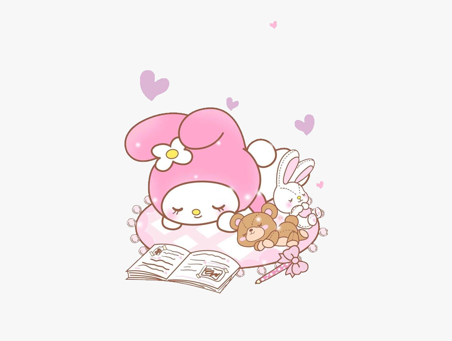 My Melody And Friends Sleeping Transparent // Source - Mommy And Bunny Mdlg, Transparent Clipart