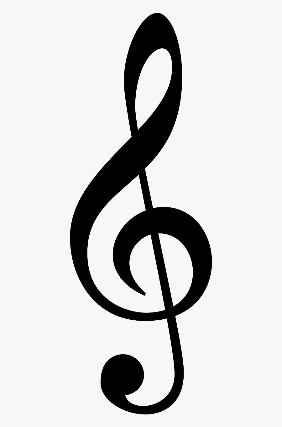 Music Symbols Treble Clef, Transparent Clipart