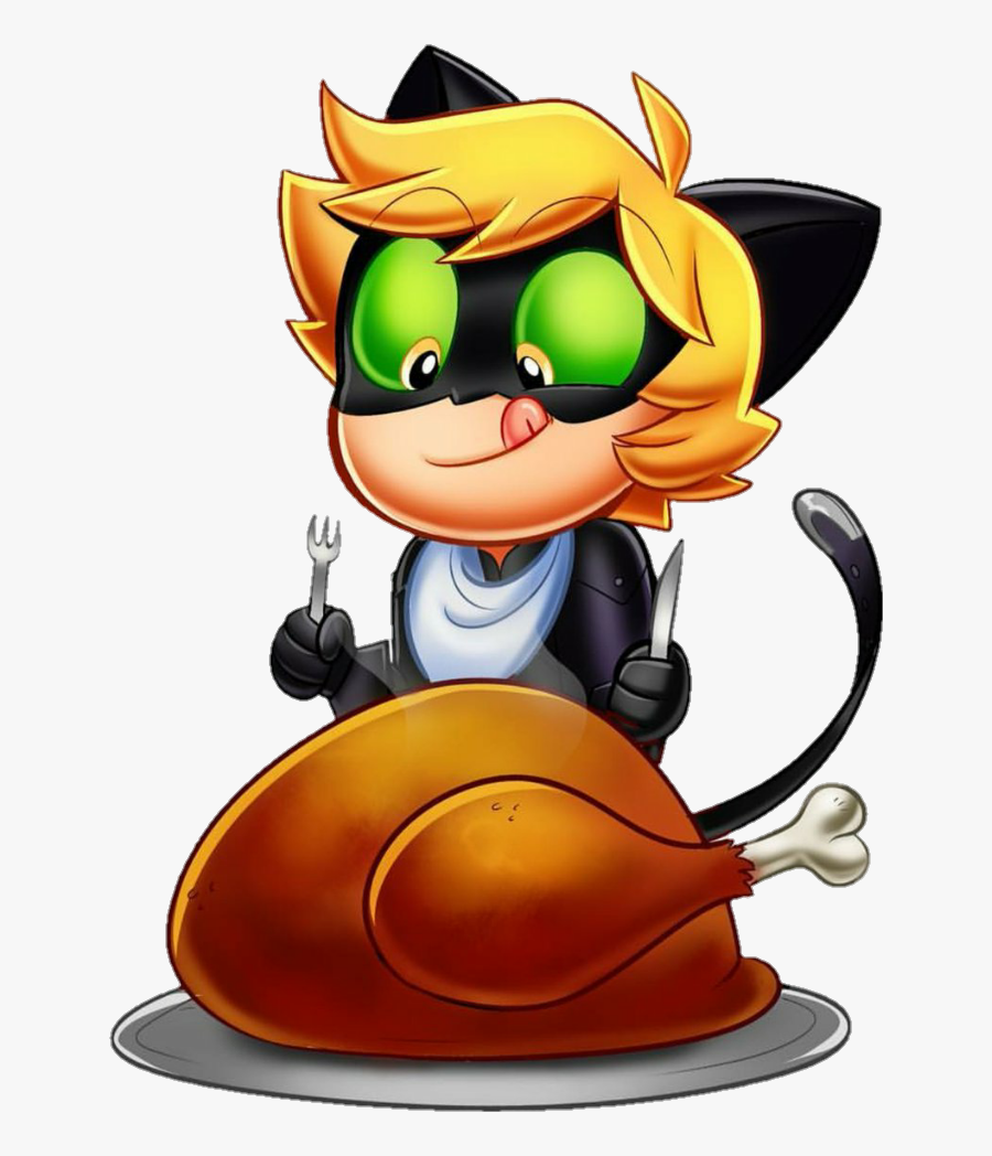 #chatnoir 
#miraculousladybug Noir - Miraculous Ladybug Thanksgiving, Transparent Clipart