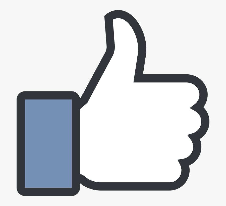 How To Find Hidden - Facebook Thumb Logo, Transparent Clipart