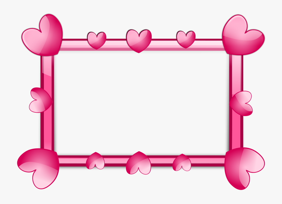 Pink 2 Frame - Love Frame Hd Png, Transparent Clipart