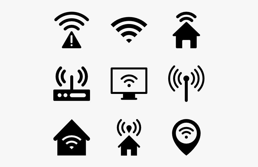 Network Clipart Network Wifi - Wireless Network Icon Png, Transparent Clipart