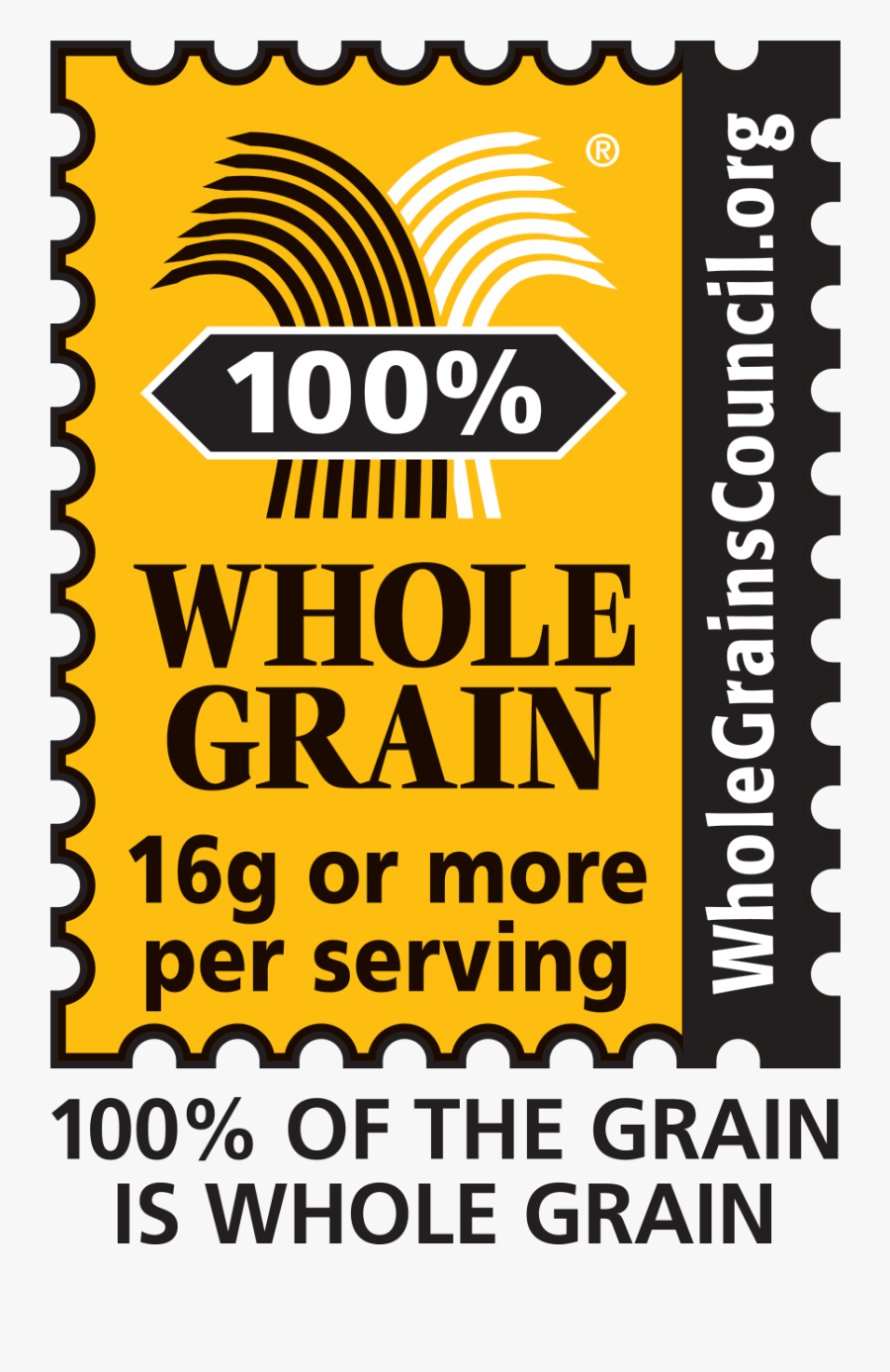 Whole Grain Cereal Label, Transparent Clipart