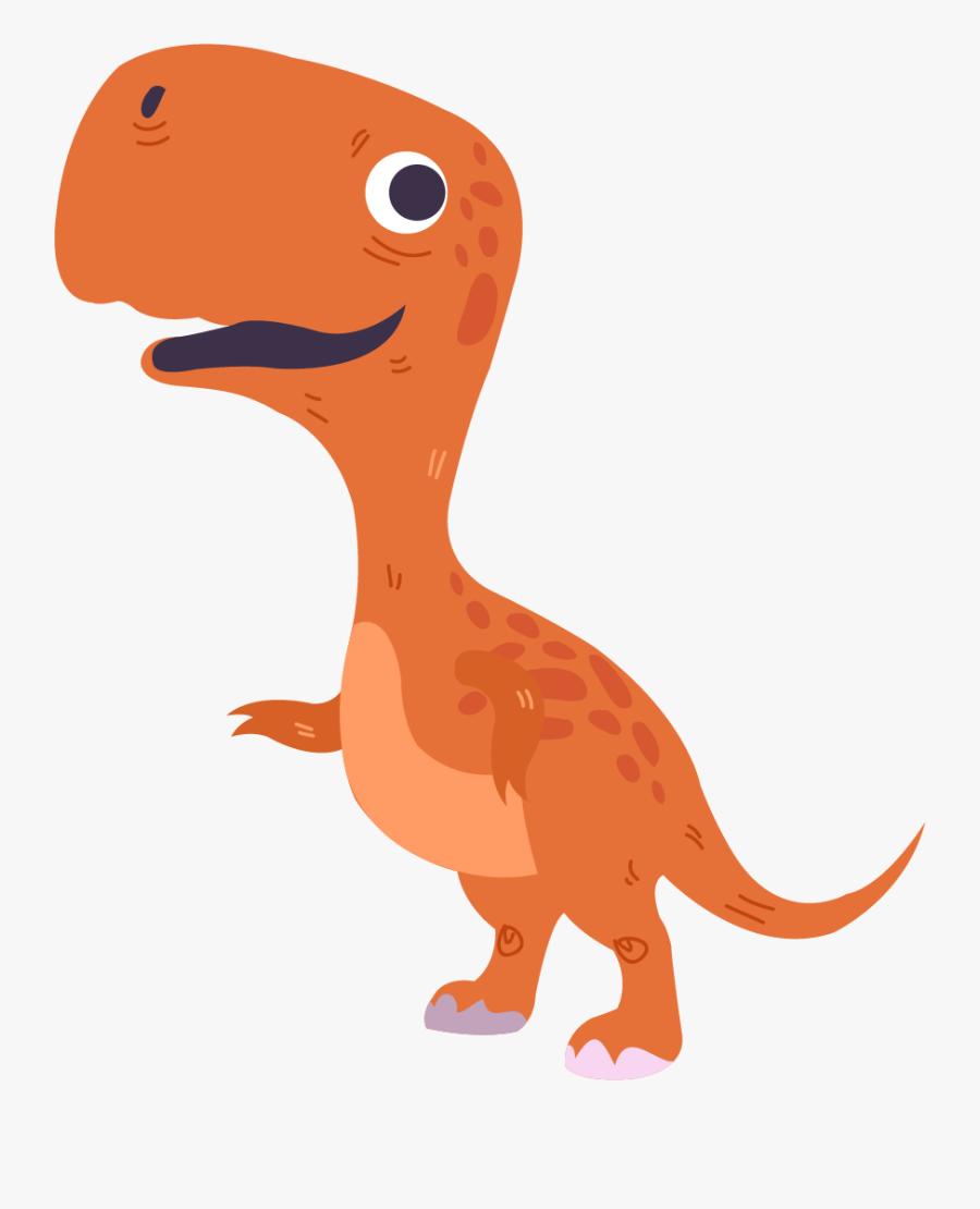 Dinosaur Orange Clipart Png, Transparent Clipart