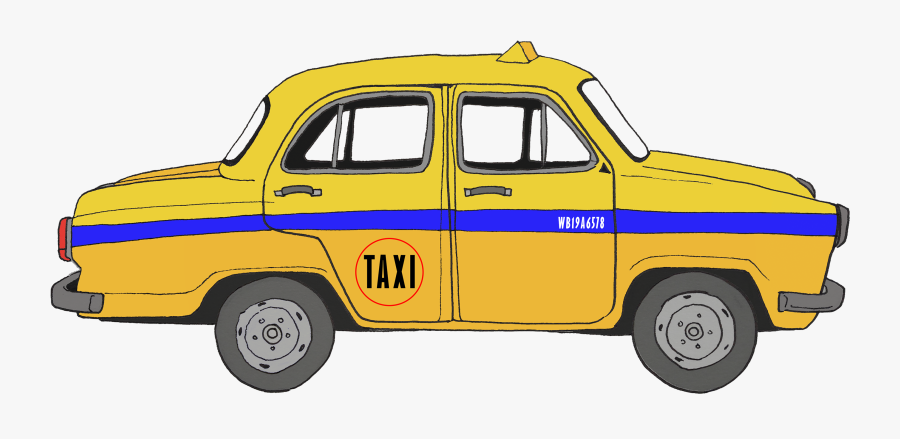 Yellow Taxi Kolkata Illustrations , Free Transparent Clipart - ClipartKey