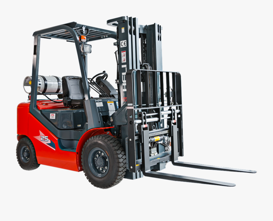 Transparent Forklift Clipart Free - Forklift Machinery, Transparent Clipart