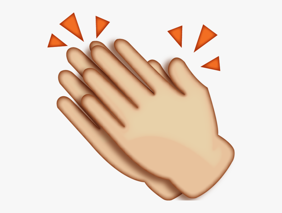 Clap Hands Emoji Png, Transparent Clipart