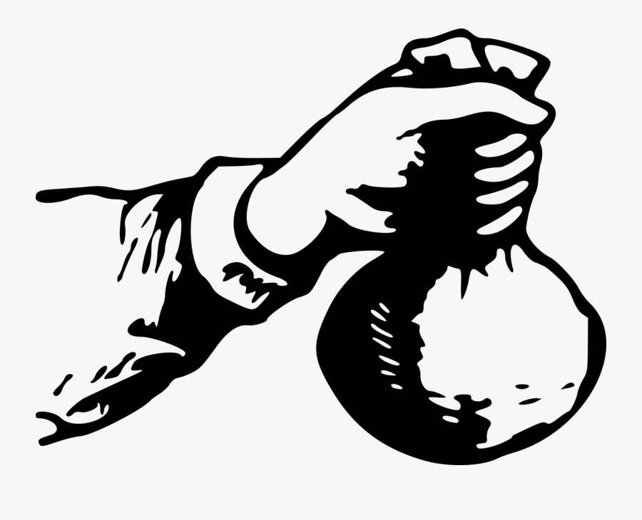 Clipart Of Hand Giving Money, Transparent Clipart